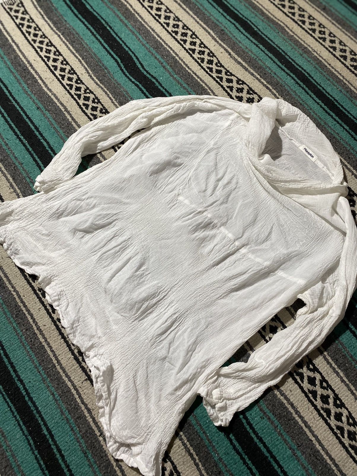 Issey Miyake Plantation true white wrinkle blouse Size M / US 6-8 / IT 42-44 - 4 Thumbnail