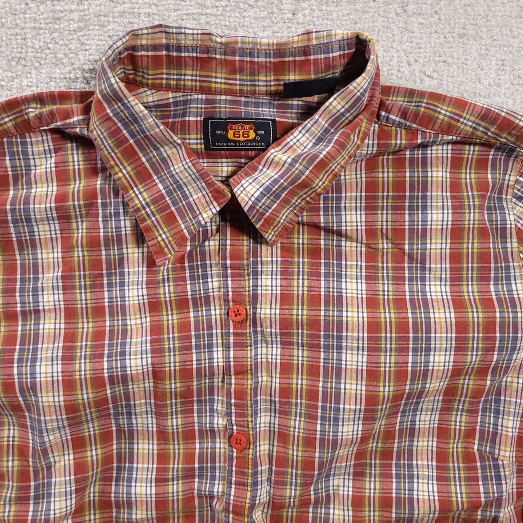 Route 66 Route 66 Western Shirt Women's Large Short Sleeve Button-Up Plaid Western Shirt Size L / US 10 / IT 46 - 3 Thumbnail