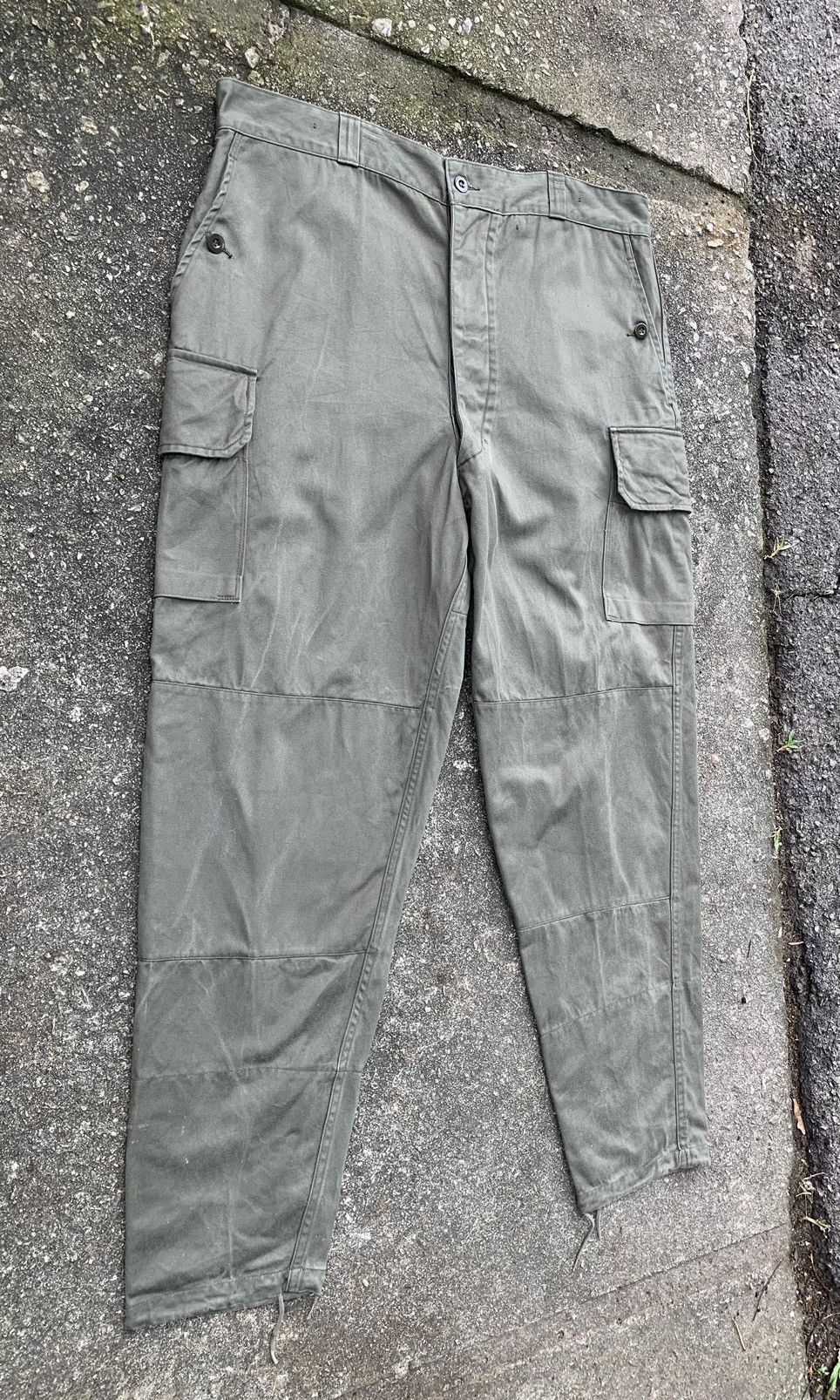 Vintage Rare.. Vintage Distressed French Army Cargo Pants Size US 38 / EU 54 - 3 Thumbnail