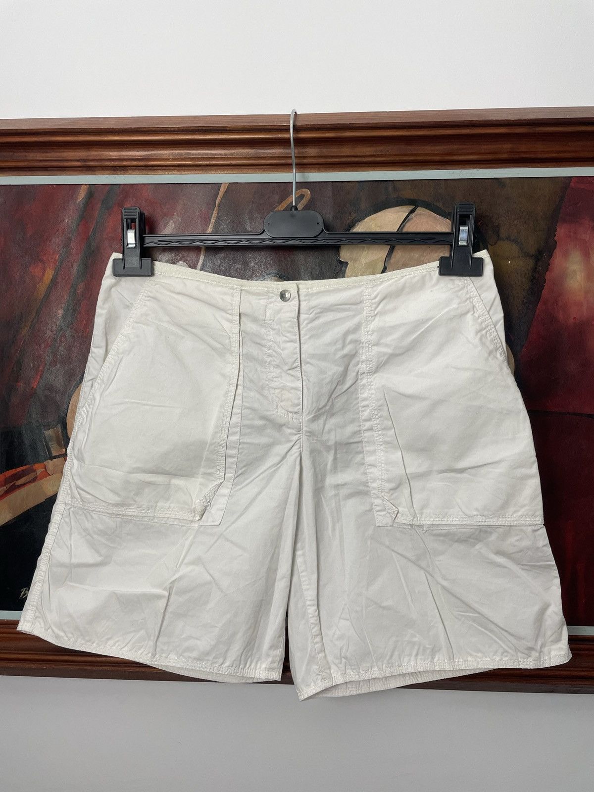 Moncler Moncler Women White Light Cotton Shorts Designer Luxury Y2k Size 28" / US 6 / IT 42 - 1 Thumbnail