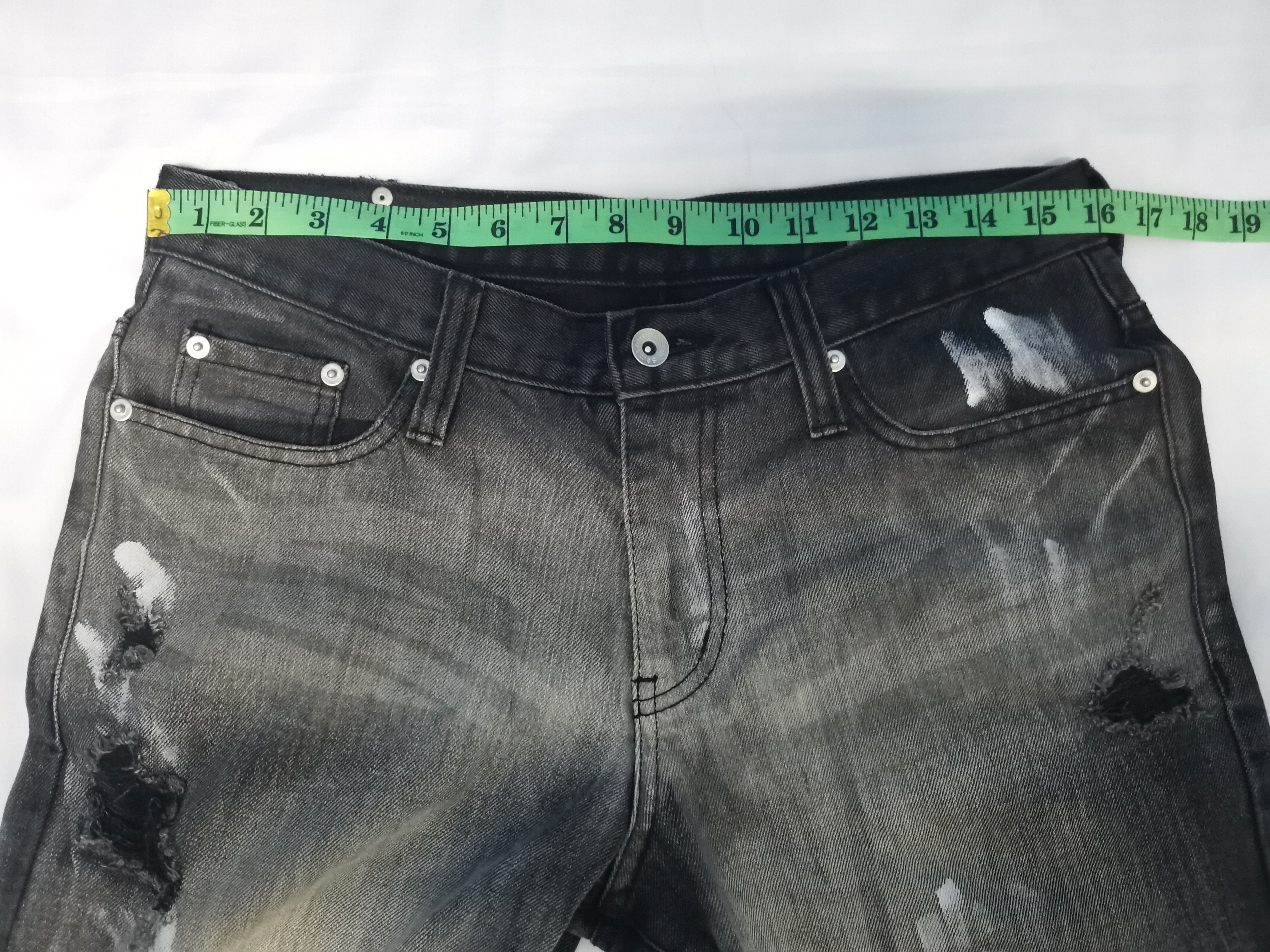 If Six Was Nine RARE Semantic Design Distressed Denim Jeans Paint Undercover Size US 32 / EU 48 - 8 Thumbnail