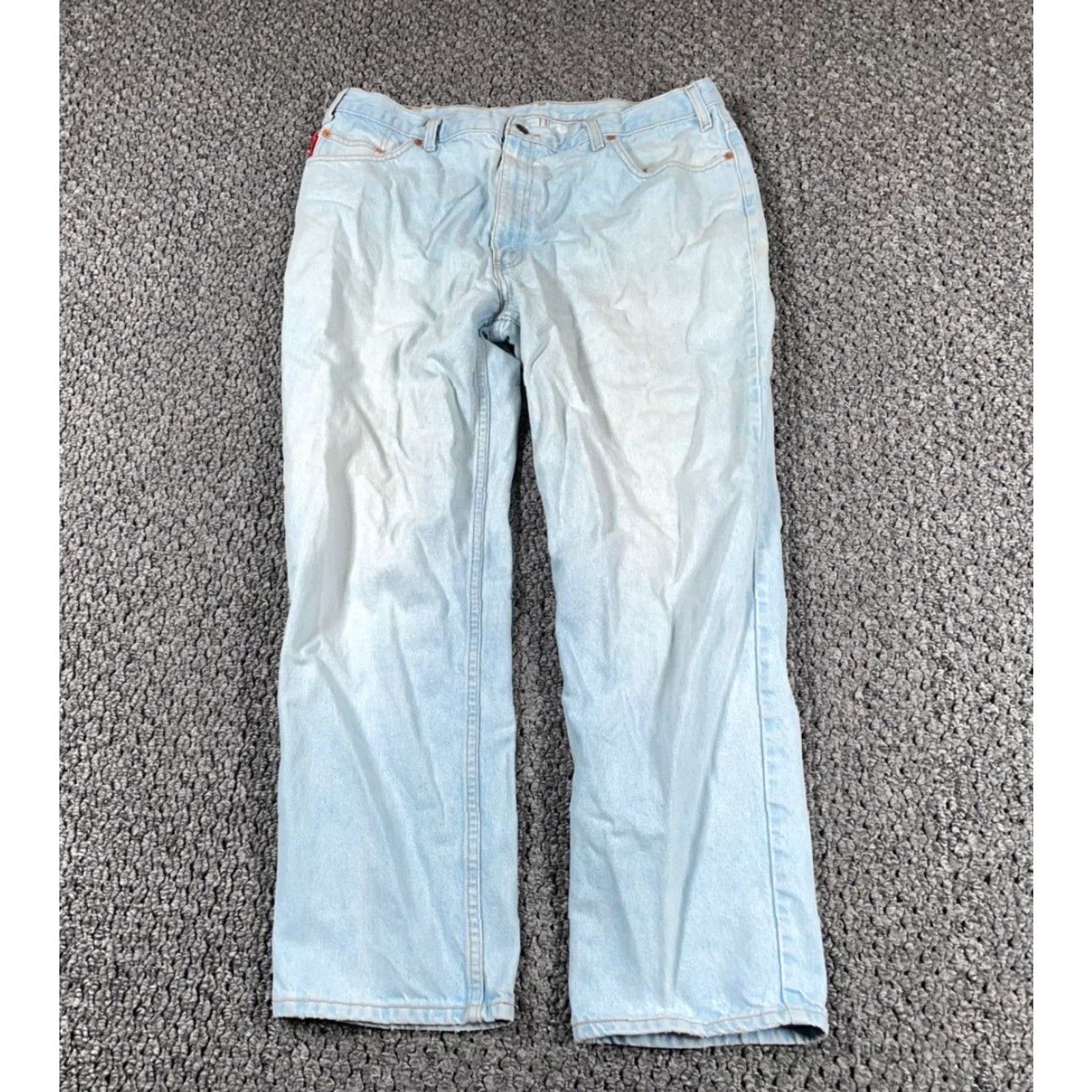Denime VINTAGE Mustang 90s Tapered Leg Jeans Men’s 40 x 29 Light Blue Denim USA Classic Grunge Size US 40 / EU 56 - 2 Thumbnail