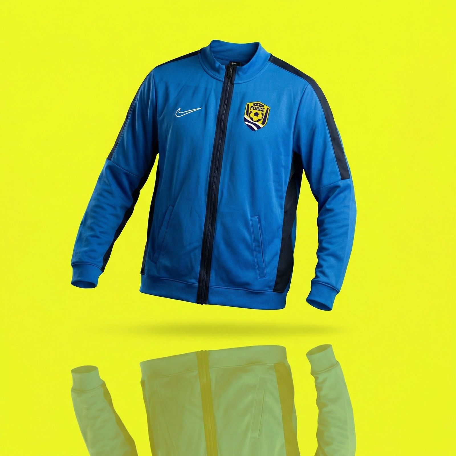 Nike Nike Dri-FIT Slim Fit Track Jacket Blue Full Zip Large Size US L / EU 52-54 / 3 - 2 Thumbnail