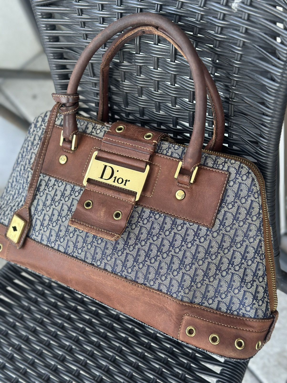 Dior Christian Dior Street Chic Dome Trotter Monogram Bag Size ONE SIZE - 3 Thumbnail