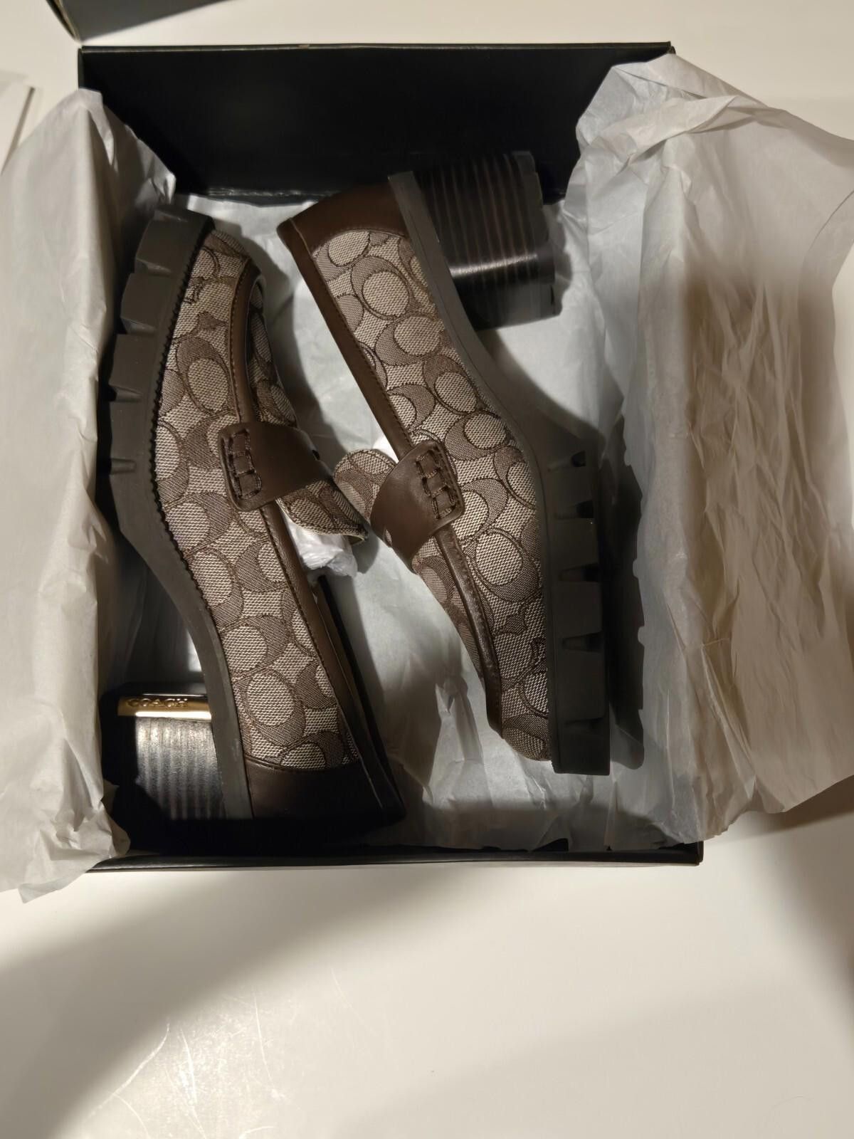 Coach Womens Coach Cora Loafer Signature Logo Jacquard 8.5 B NEW Size US 8.5 / IT 38.5 - 6 Thumbnail
