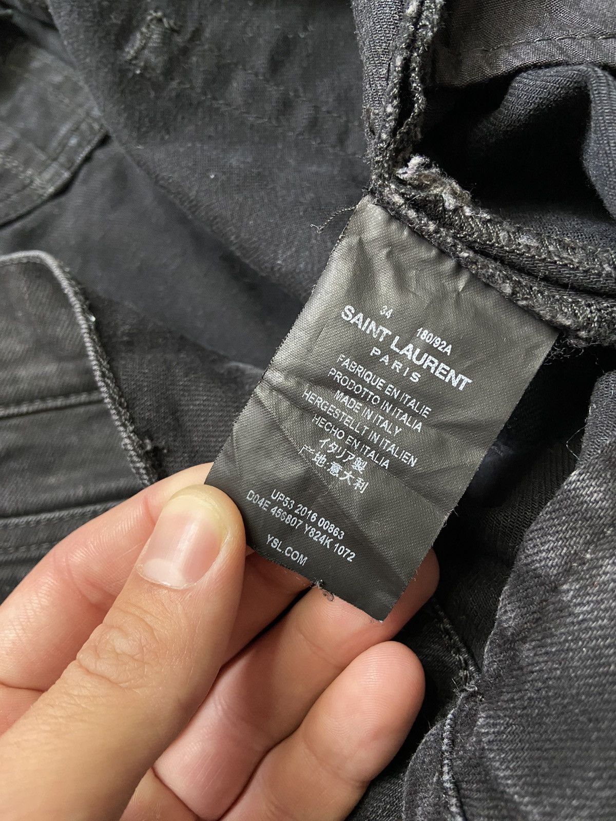 Yves Saint Laurent Yves Saint Laurent Black Jeans Size US 34 / EU 50 - 9 Thumbnail