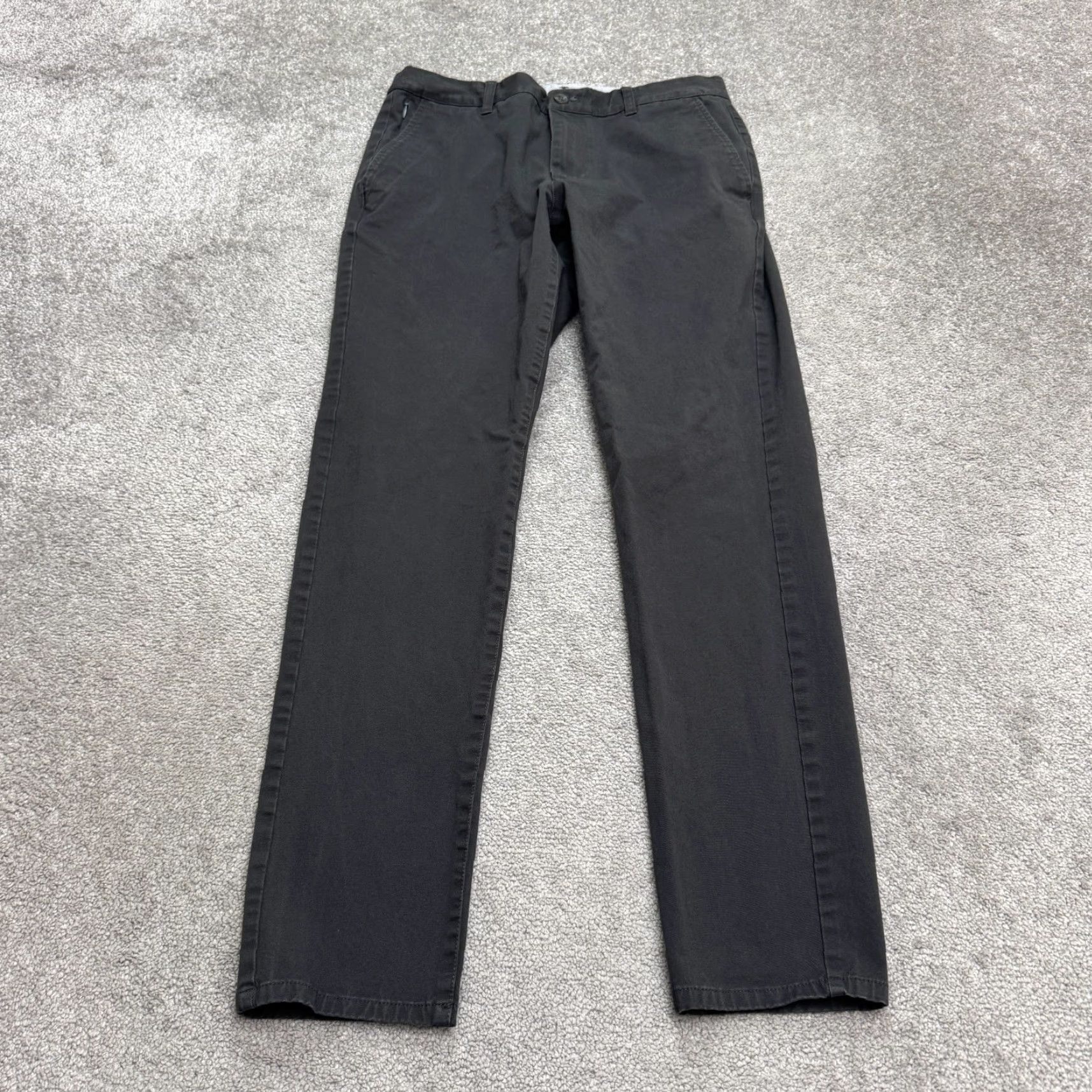 Bonobos Bonobos Slim Taper Chino Pants Mens 32x32 Charcoal Gray Straight Leg Stretch Size US 32 / EU 48 - 2 Thumbnail