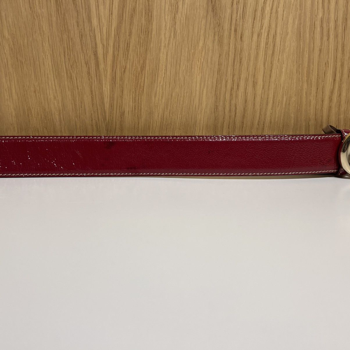 🔹Gucci GG Buckle Patent Leather 162922