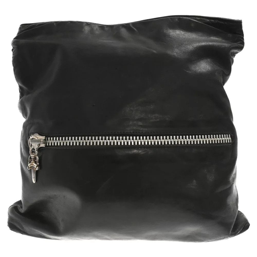 image of Chrome Hearts Flat Plush Clutch in Black, Women's
