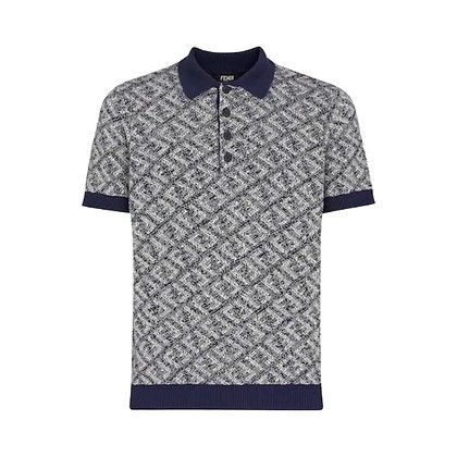 Fendi o1loc1c0824 Polos Shirt in Blue Size US XS / EU 42 / 0 - 1 Thumbnail