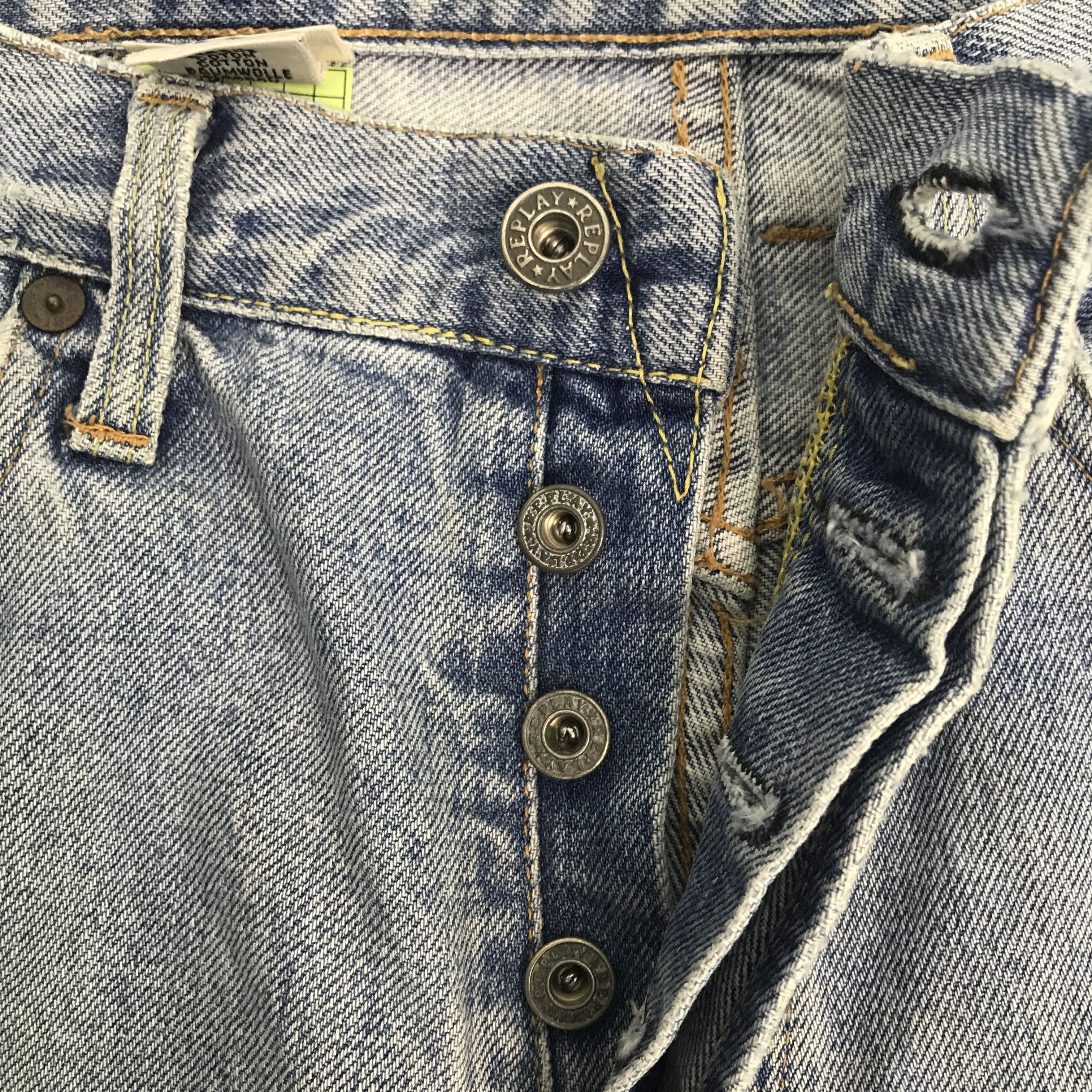 Replay × Vintage Vintage Replay Light wash baggy Denim Size US 32 / EU 48 - 12 Thumbnail