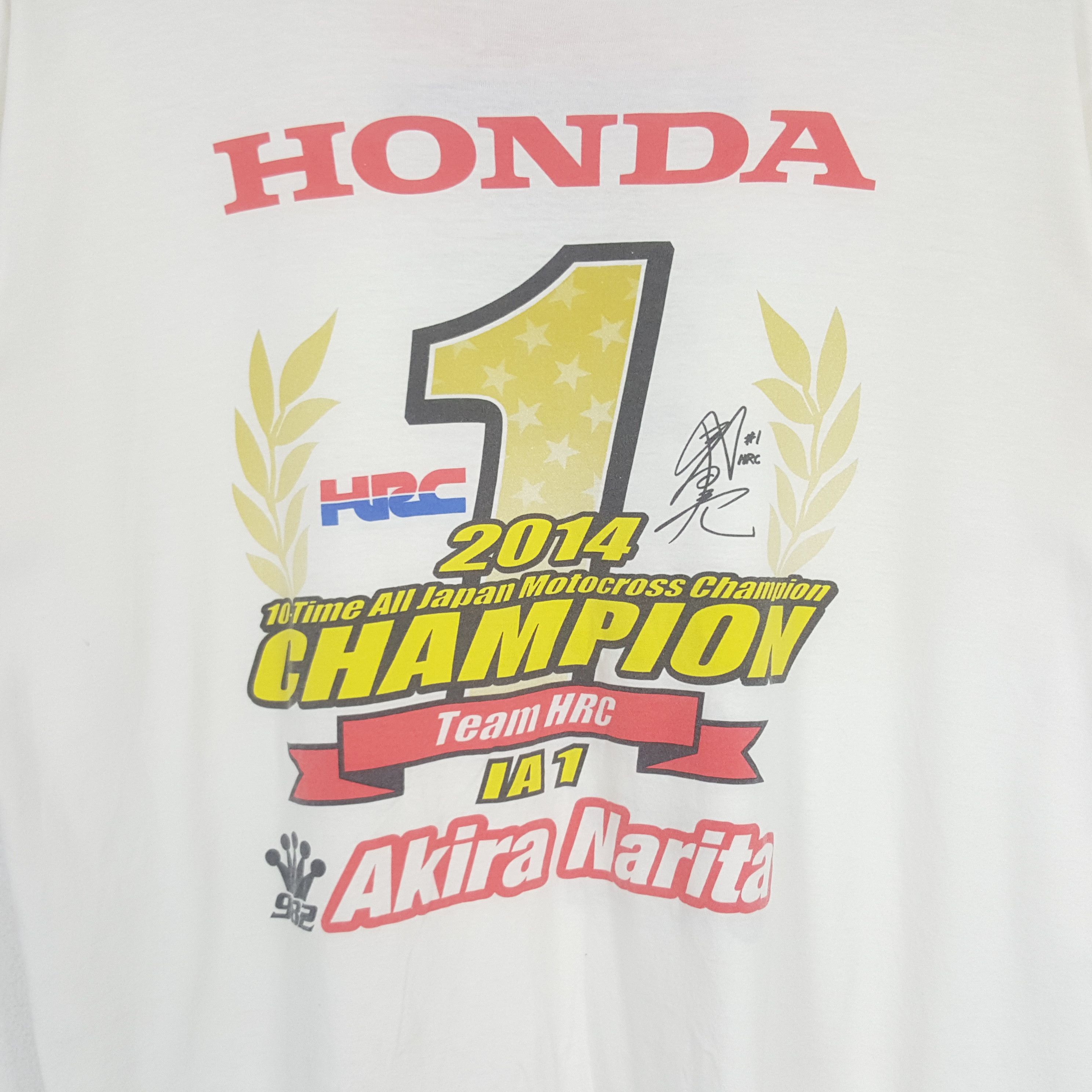 Honda Vintage Honda Champion Japanese Racing Tshirt C294N18 Size US L / EU 52-54 / 3 - 2 Thumbnail