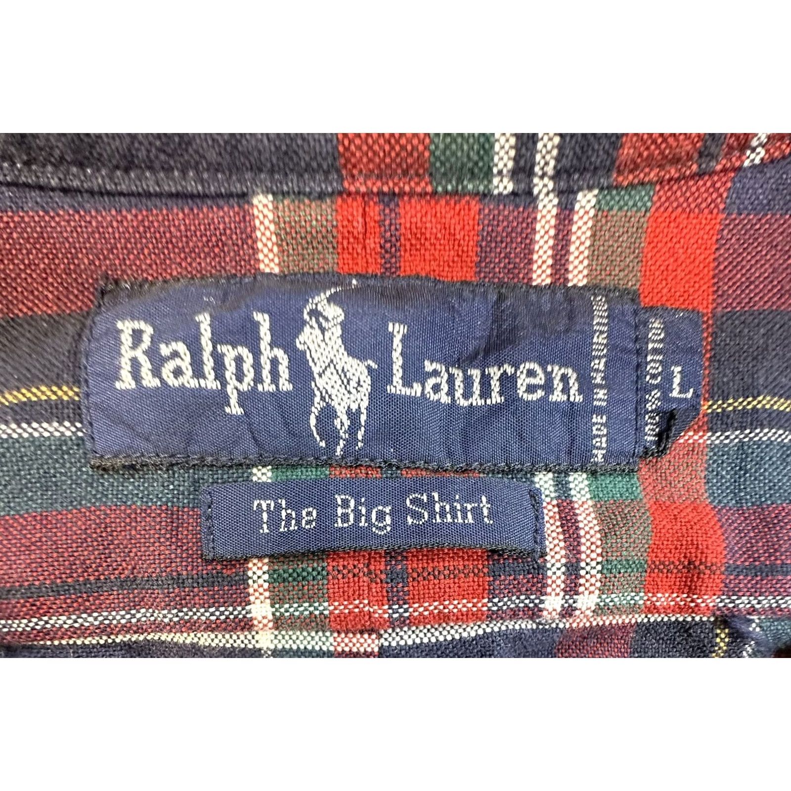Ralph Lauren VINTAGE Ralph Lauren Shirt L Red Plaid Crest Logo Button-Up Men Size US L / EU 52-54 / 3 - 5 Thumbnail