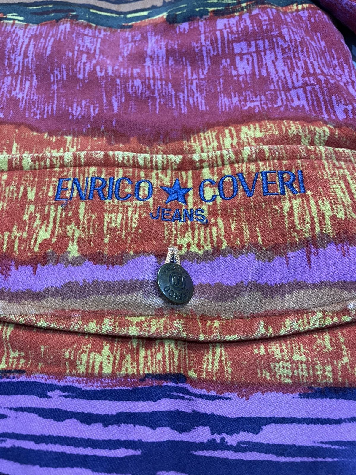 Enrico Coveri Enrico Coveri Multicolor Duffle Jacket Size US L / EU 52-54 / 3 - 5 Thumbnail