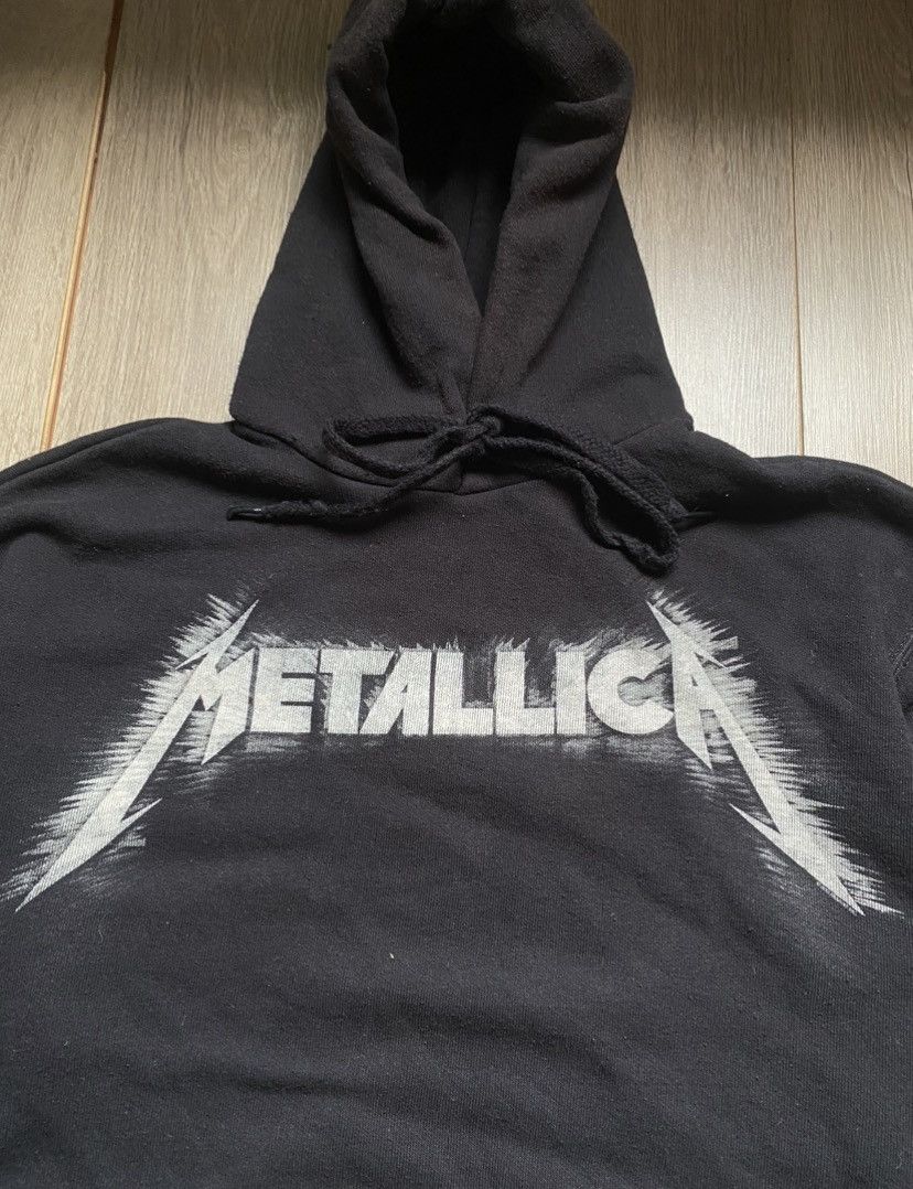 Metallica VINTAGE METALLICA CENTER LOGO HOODIE FADED BLACK Size US L / EU 52-54 / 3 - 5 Thumbnail