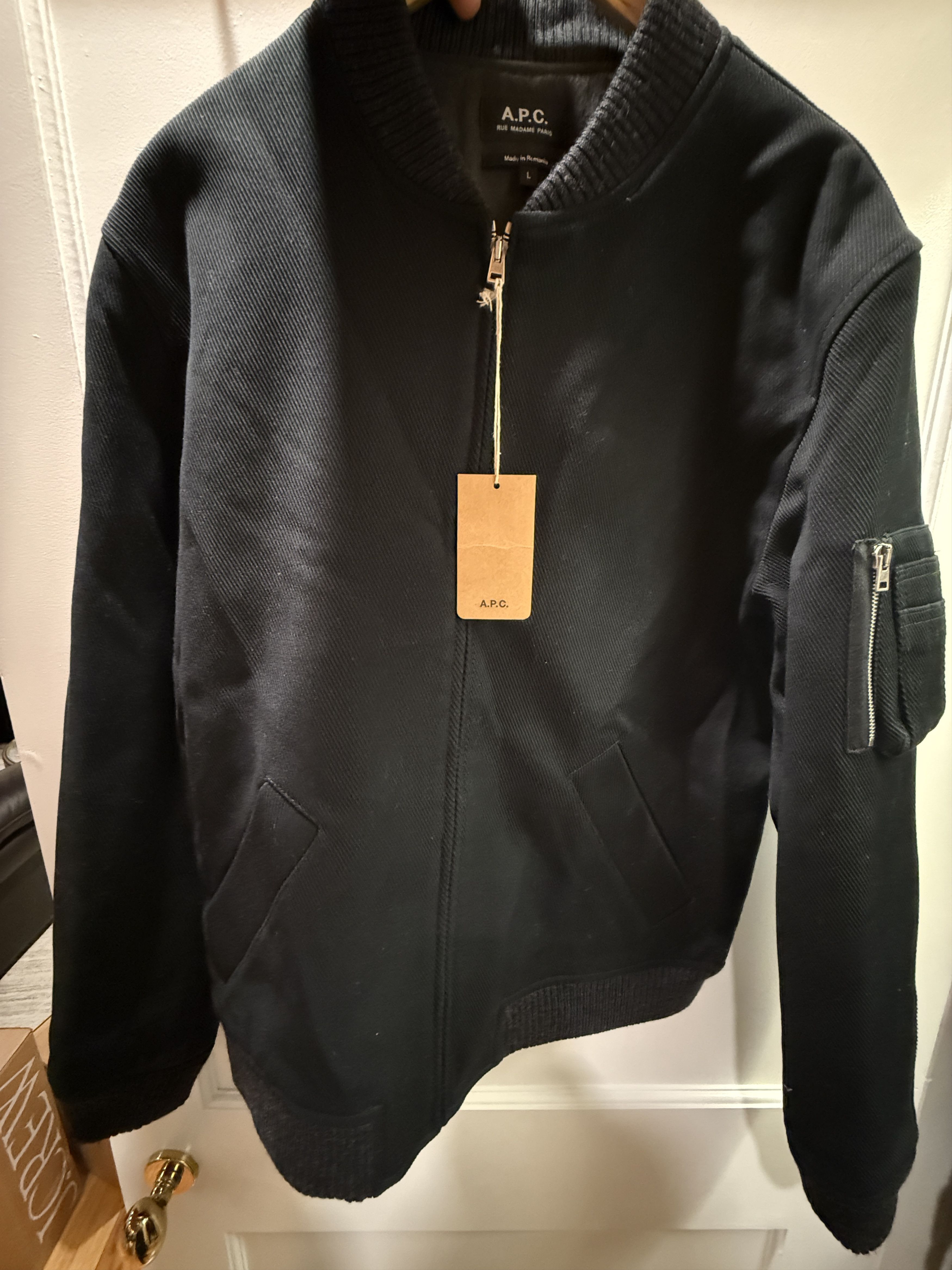 A.P.C. A.P.C Bomber Jacket Black Size Large Size US L / EU 52-54 / 3 - 1 Thumbnail