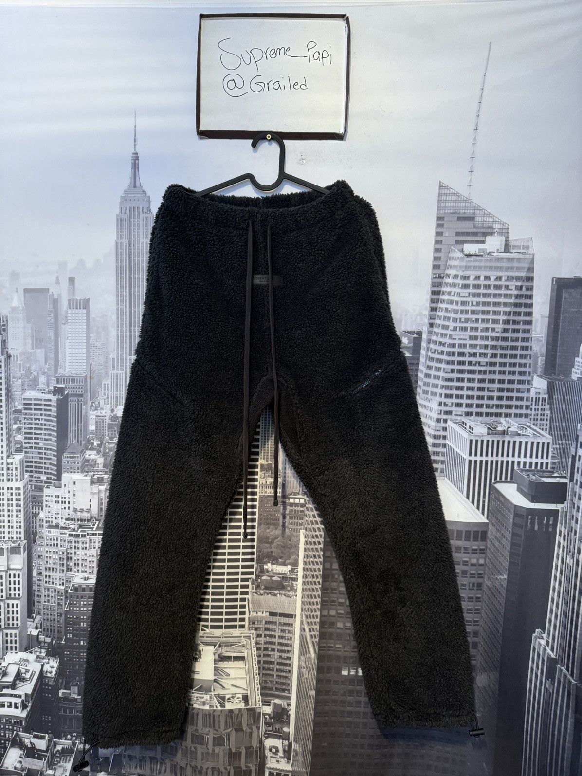 🔥Fear of God Essentials Polar Fleece Sweatpants Black SZ XS