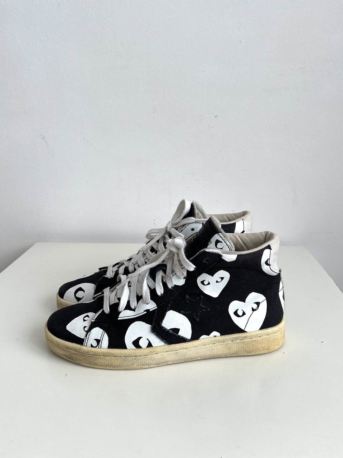 Comme des Garcons PLAY × Converse Converse x Comme des Garçons Play Pro Leather High Sneakers Size US 8 / EU 41 - 2 Thumbnail