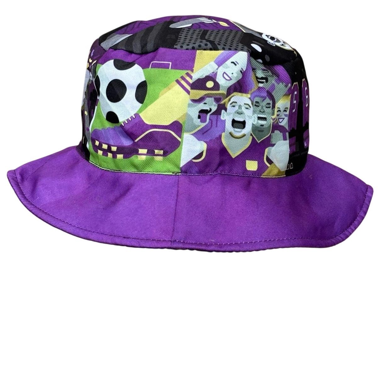Other Purple Soccer Bucket Hat Size ONE SIZE - 1 Thumbnail