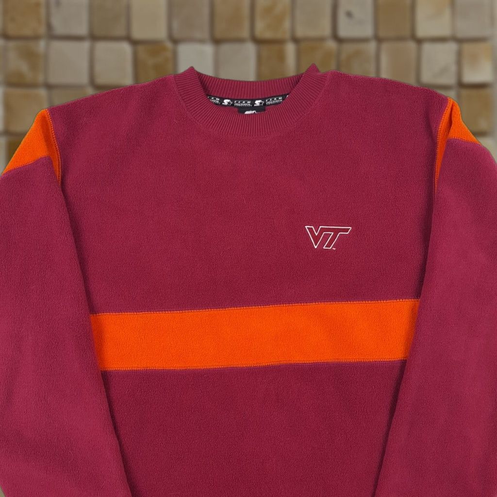 Starter VINTAGE Virginia Tech Hokies Football VT Fleece Size M Crewneck College Sweatshirt Size US M / EU 48-50 / 2 - 1 Thumbnail