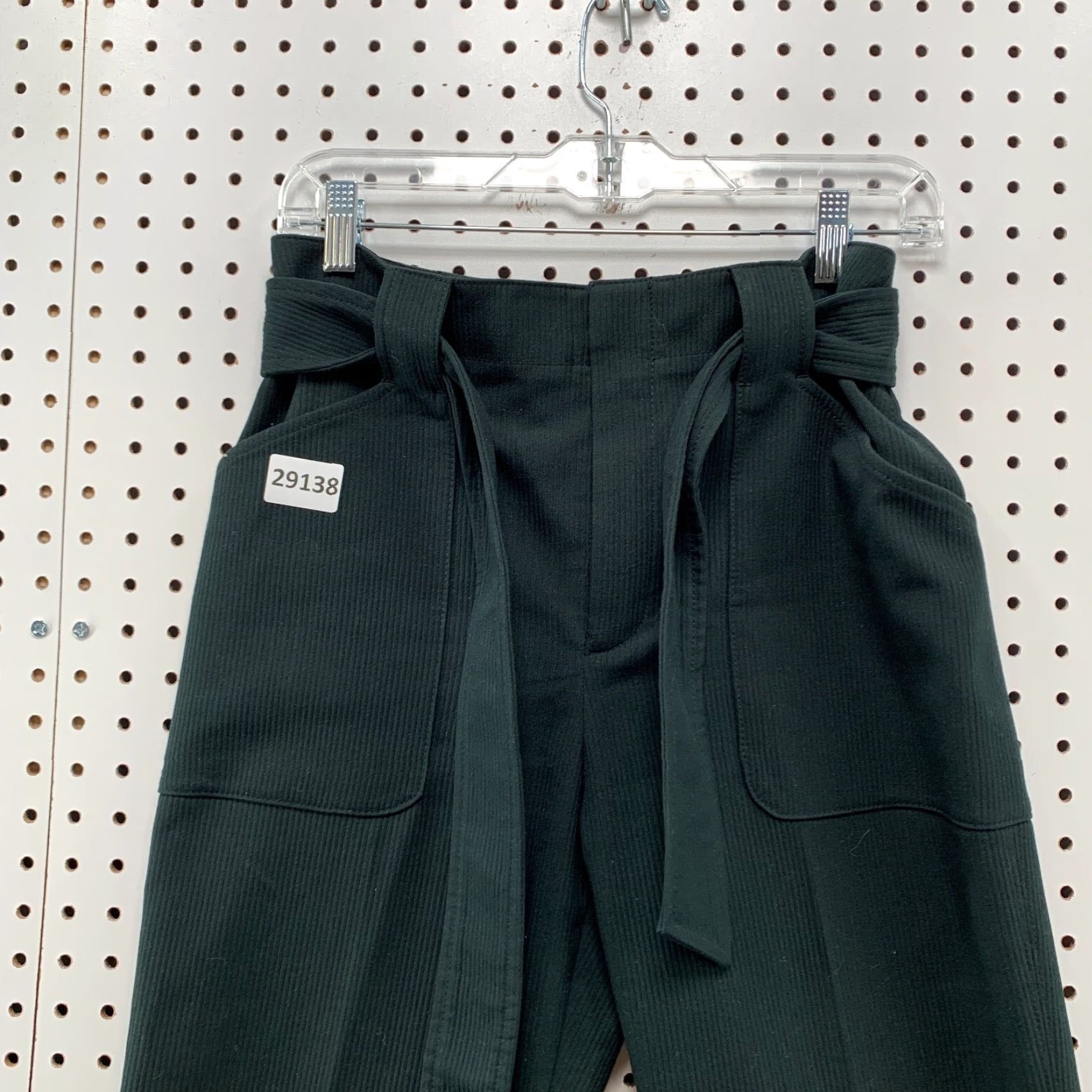 Club Monaco VINTAGE Club Monaco Tie Waist Pants Womens Size 6 Dark Green 28x29 Size 28" / US 6 / IT 42 - 6 Thumbnail