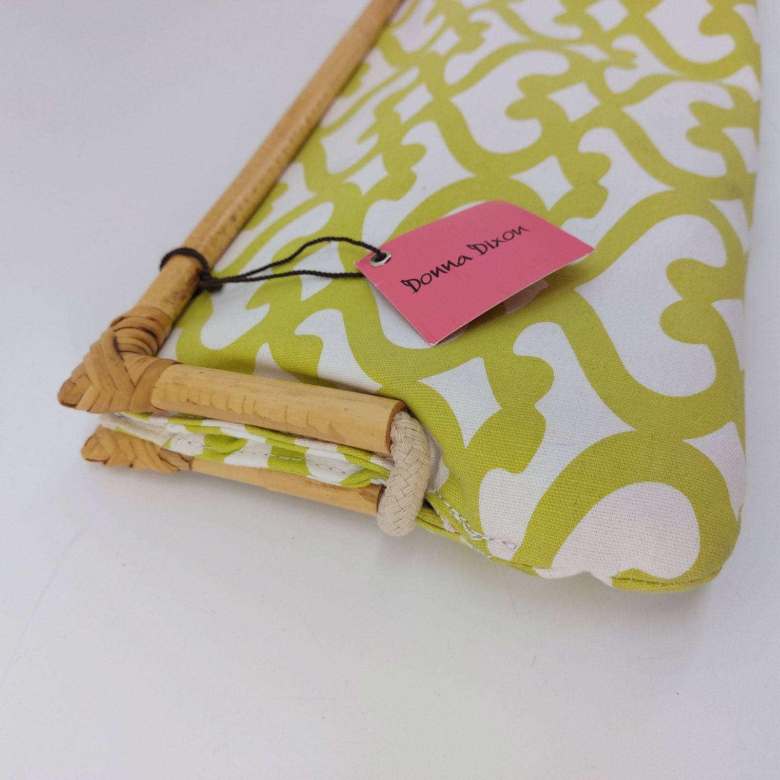 Other Donna Dixon Lime Green Clutch Bamboo Magnetic Bag Size ONE SIZE - 17 Thumbnail