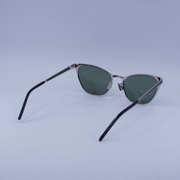 Saint Laurent Paris Saint Laurent SL409 003 Sunglasses Silver/Black Cat Eye Size ONE SIZE - 6 Thumbnail
