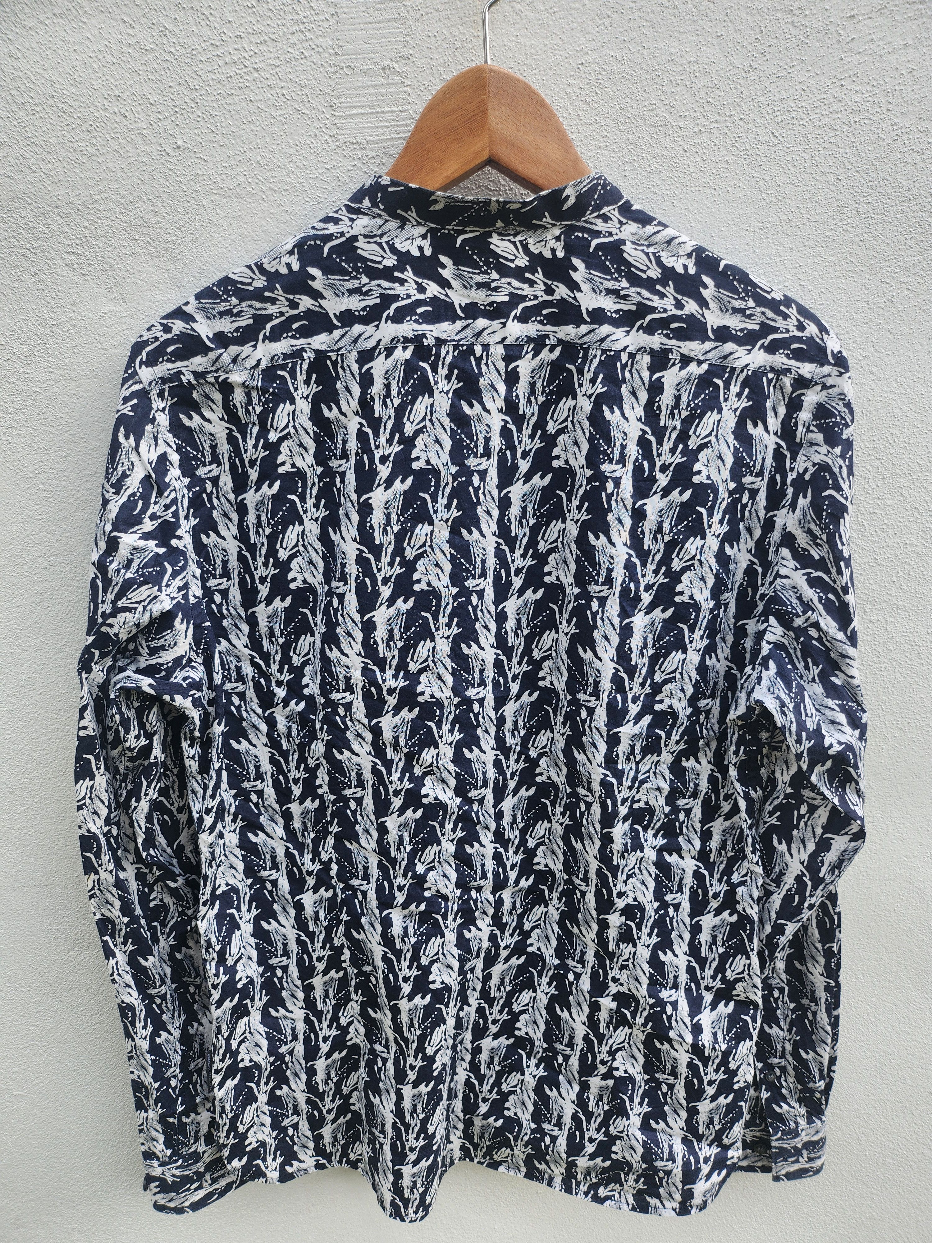 FCUK × Japanese Brand 💥FCUK French Connection Abstract Mandarin Casual Shirt Size US M / EU 48-50 / 2 - 7 Thumbnail