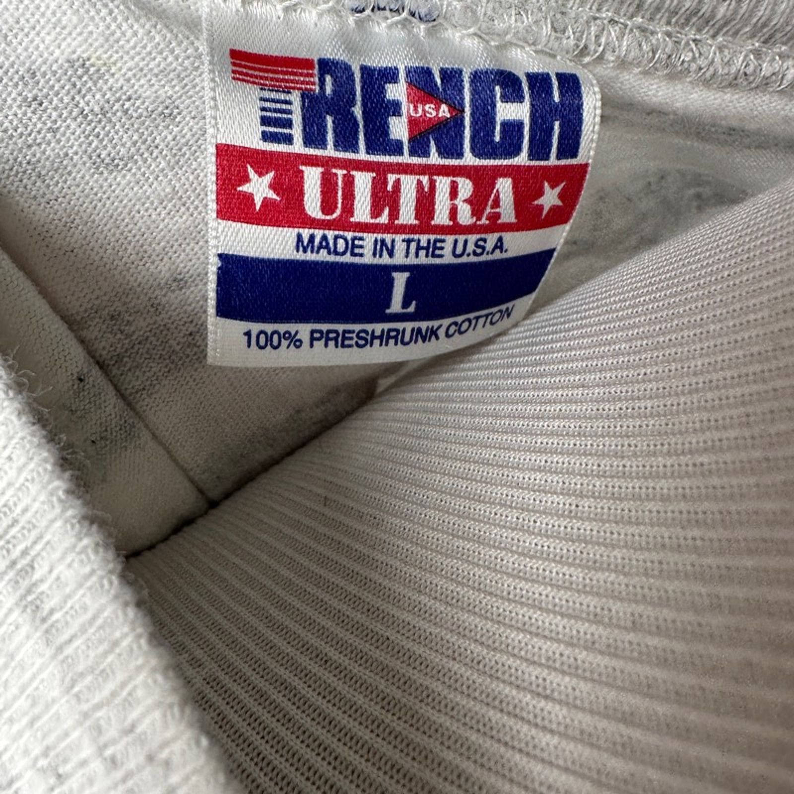NFL Vintage New York Giants Trench Ultra T-Shirt L Gray USA 90s Size US L / EU 52-54 / 3 - 9 Thumbnail
