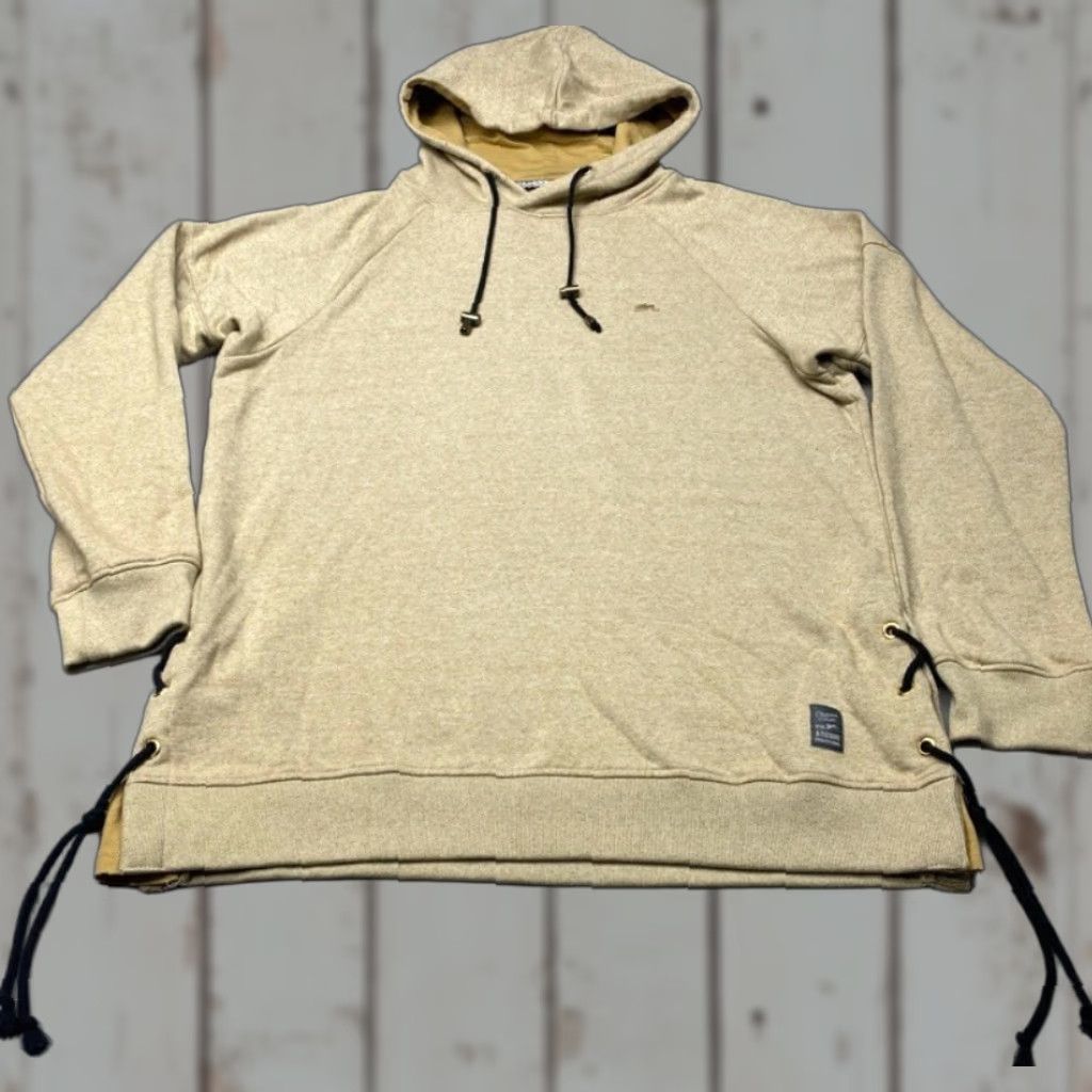 Vintage A Tiziano Hoodie Mens 2XL Beige Pullover Sweatshirt Pockets Heavyweight Size XXL / US 16-18 / IT 52-54 - 1 Thumbnail