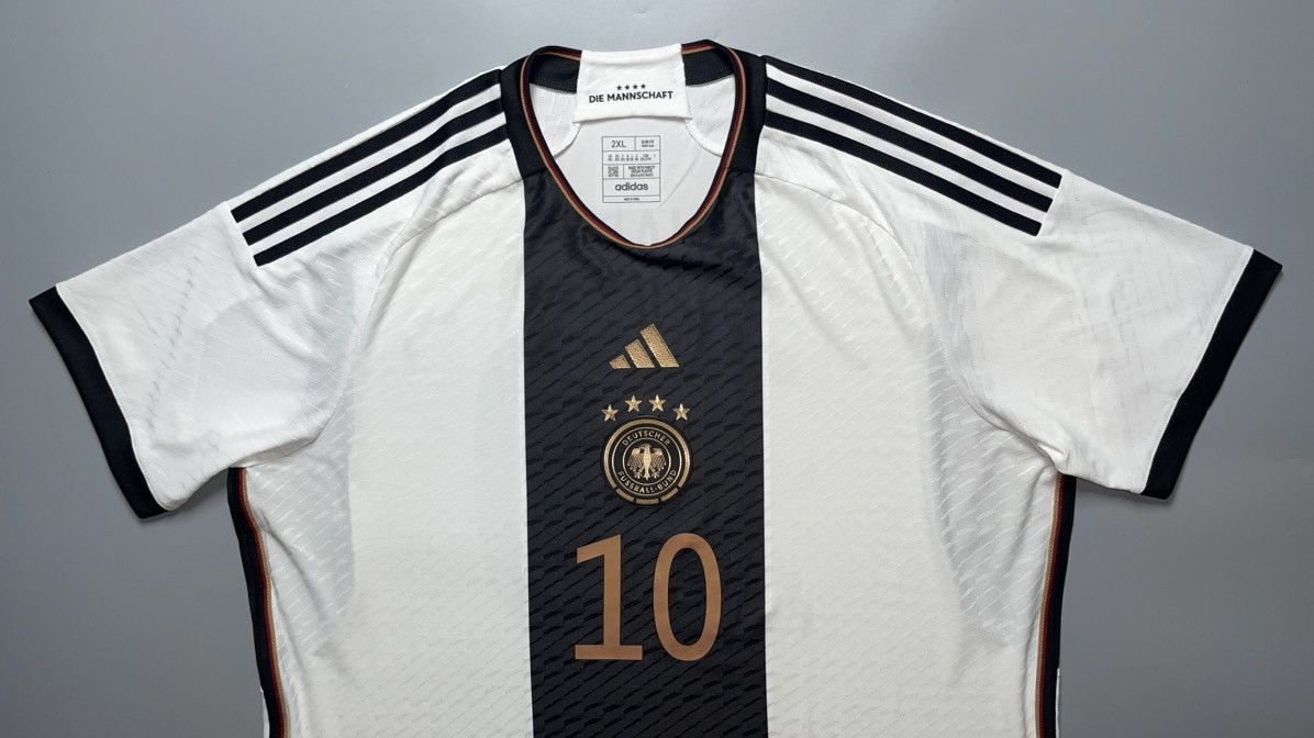 Adidas GERMANY ADIDAS 2022 WORLD CUP SOCCER HOME JERSEY #10 GNABRY Size US XXL / EU 58 / 5 - 3 Thumbnail