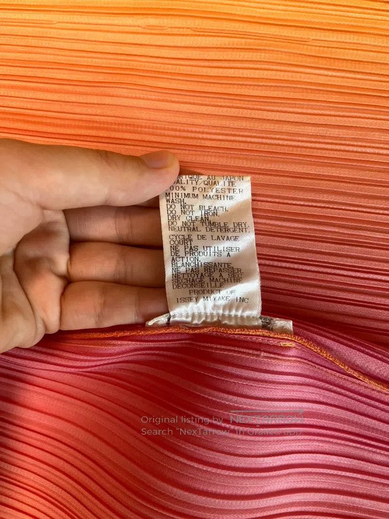 Issey Miyake Issey Miyake Orange-pink Gradient Cardigan Size L / US 10 / IT 46 - 7 Thumbnail