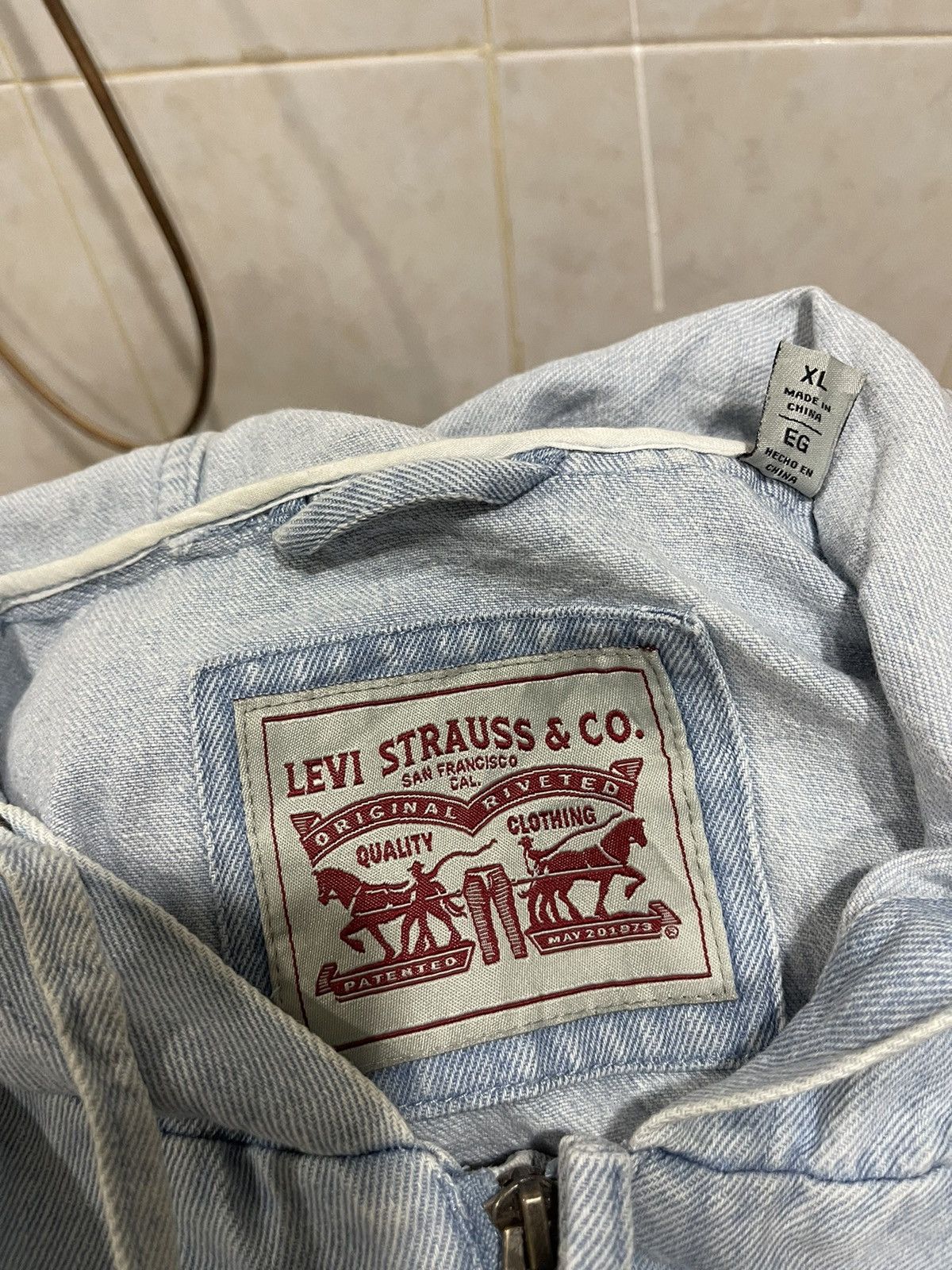 Levi's Anorak LEVI’S Denim Hooded Jacket Streetfashion Size US L / EU 52-54 / 3 - 8 Thumbnail