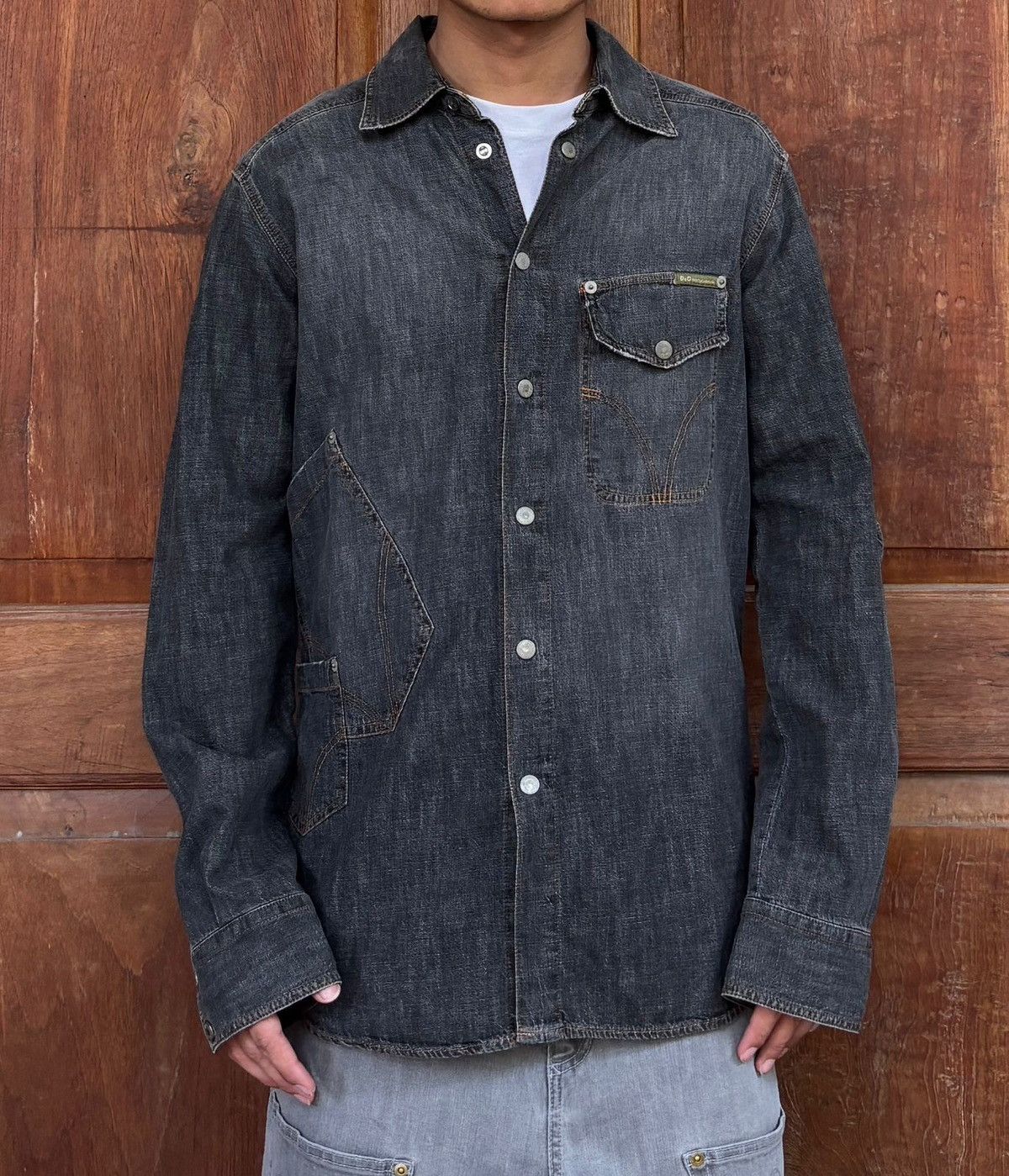 Dolce & Gabbana FREE TAX! Misplaced Pocket Denim Shirt - Medium Size US M / EU 48-50 / 2 - 1 Thumbnail