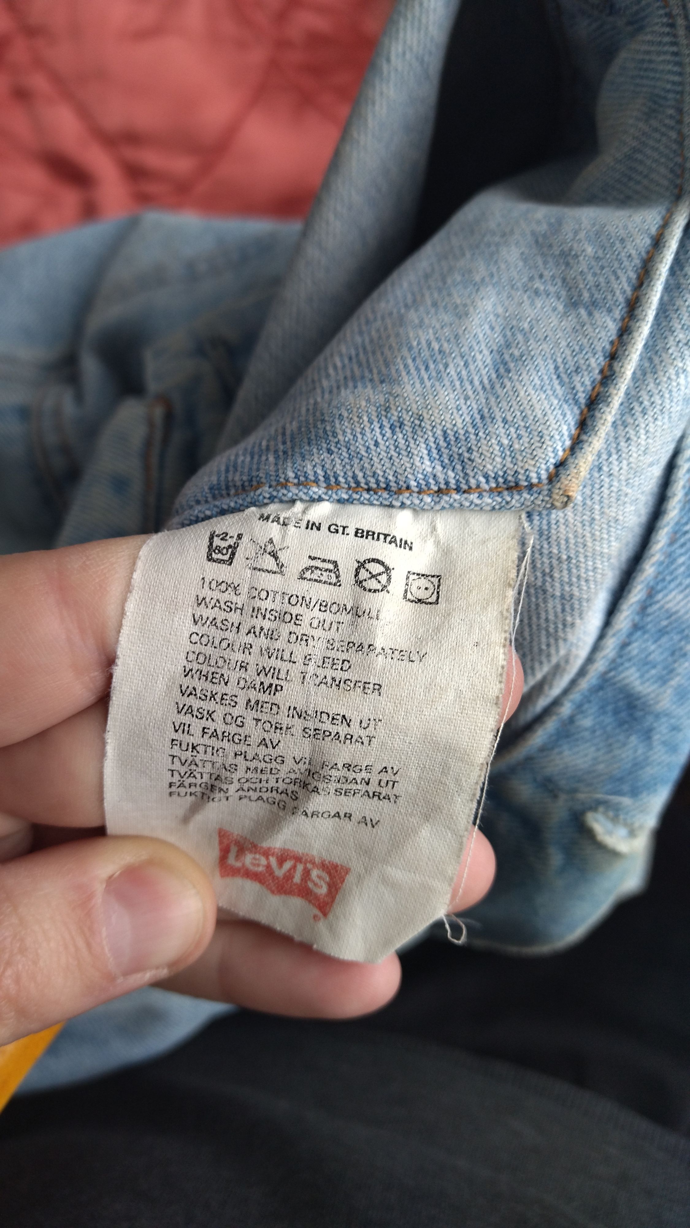 Levi's × Levi's Vintage Clothing Levi's vintage denim jacket Great Britain Size US L / EU 52-54 / 3 - 5 Thumbnail