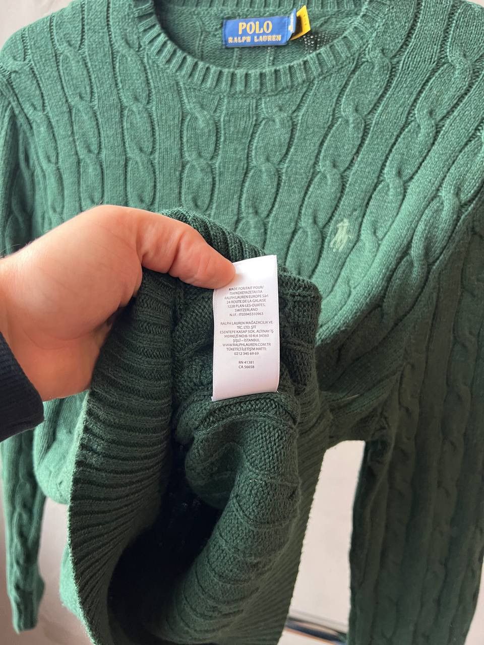 Polo Ralph Lauren POLO RALPH LAUREN CLASSIC CASUAL KNIT GREEN SWEATER SIZE M Size US M / EU 48-50 / 2 - 11 Thumbnail