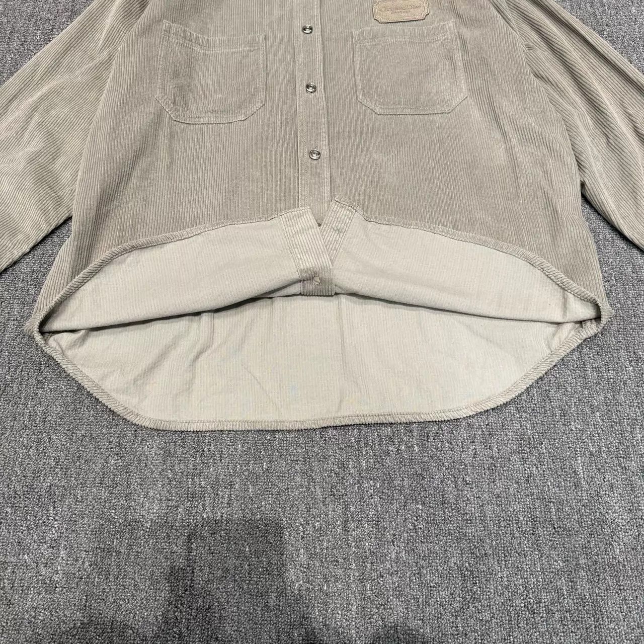 Dior DIOR Gray Corduroy Logo Shirt Jacket 42 98 New Size US L / EU 52-54 / 3 - 5 Thumbnail