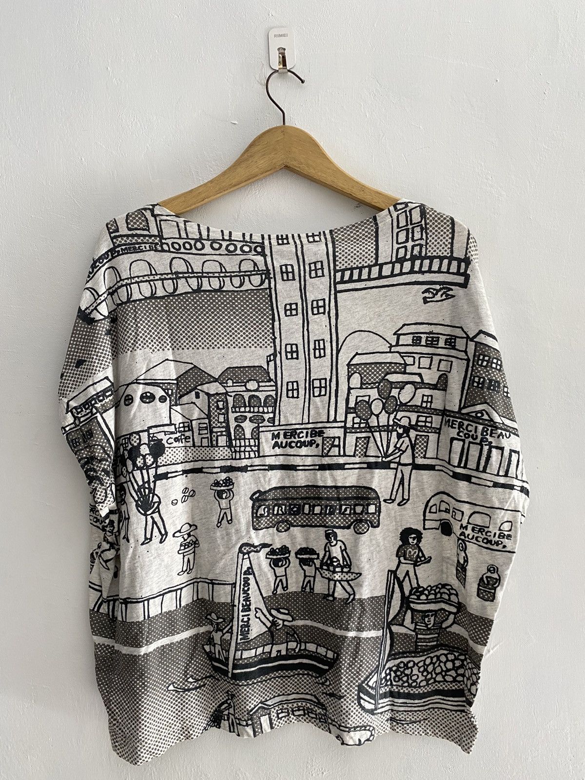 Issey Miyake × Japanese Brand × mercibeaucoup Vintage mercibeaucoup art all over print tshirts 90s Size US M / EU 48-50 / 2 - 2 Thumbnail