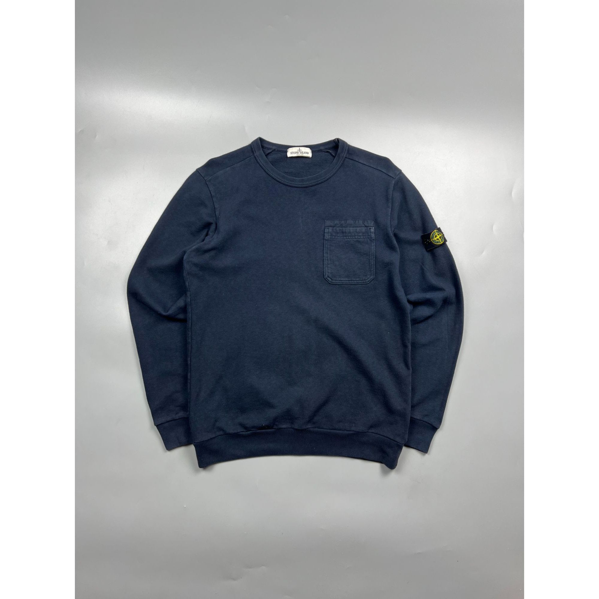 Stone Island Junior Navy Blue Sweatshirt Size 14 years (Y076