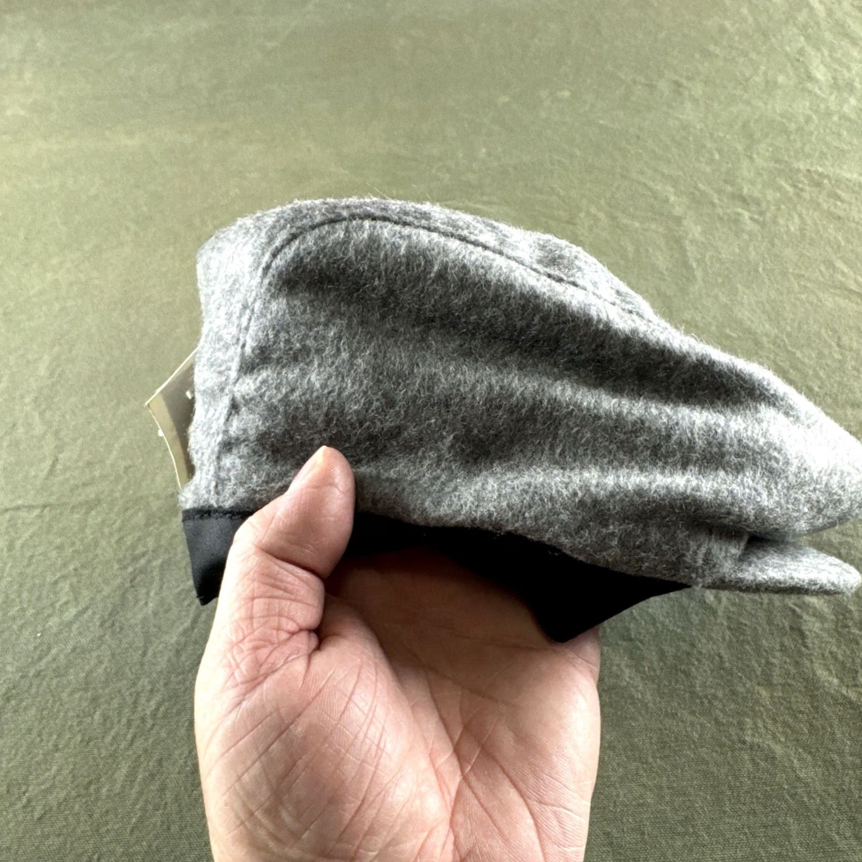 JCPenney VINTAGE USA Union Made Wool Blend Flat Cap Gray Ivy Driving Size M NWT Size ONE SIZE - 3 Thumbnail