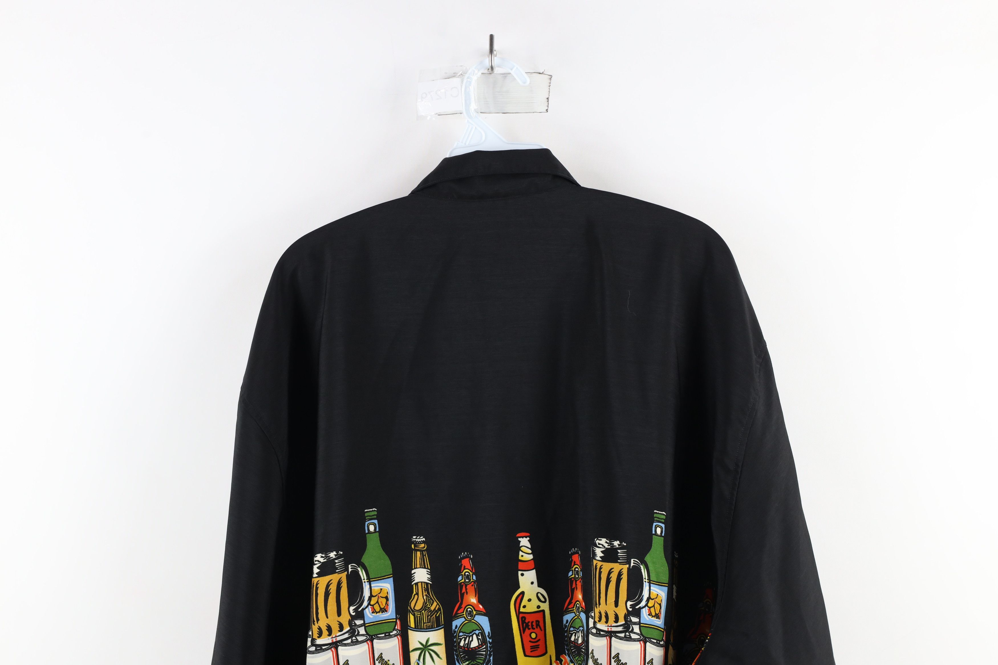 Vintage Vintage 90s Streetwear Beer Alcohol Hawaiian Button Shirt Size US XXL / EU 58 / 5 - 9 Thumbnail