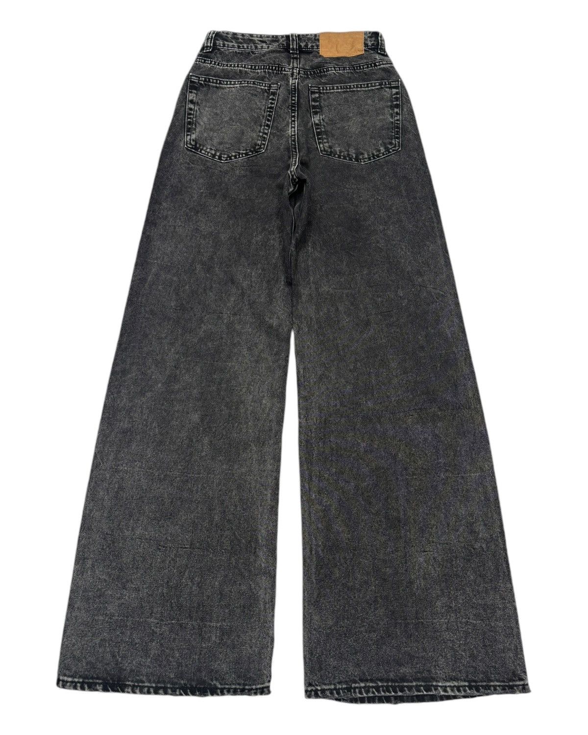 H&M Flared💥Vintage 90s Style Divided HM Baggy Bootcut Leg Jeans Size 25" / US 0 / IT 36 - 2 Thumbnail