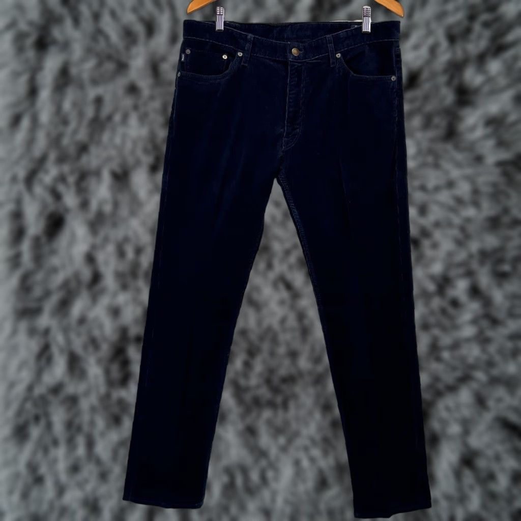 Polo Ralph Lauren Vintage Men’s Polo Ralph Lauren Corduroy Pants 34x32 Navy 5 Pocket Slim Fit 90’s Size US S / EU 44-46 / 1 - 1 Thumbnail