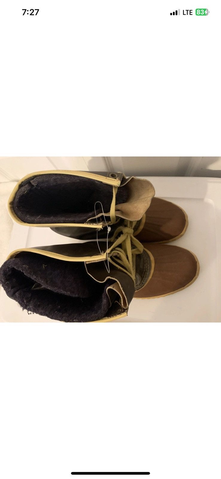 SOREL Mens Vtg Sorel Sz 10 Kaufman Canada Brown Duck Boots Liners Size US 10 / EU 43 - 3 Thumbnail