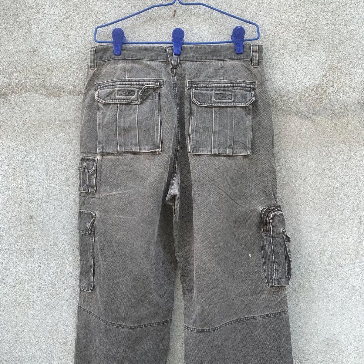 BEANPOLE BEAN POLE🔥DOUBLE KNEE CARGO VINTAGE BAGGY FADED MULTI PANTS Size US 32 / EU 48 - 11 Thumbnail