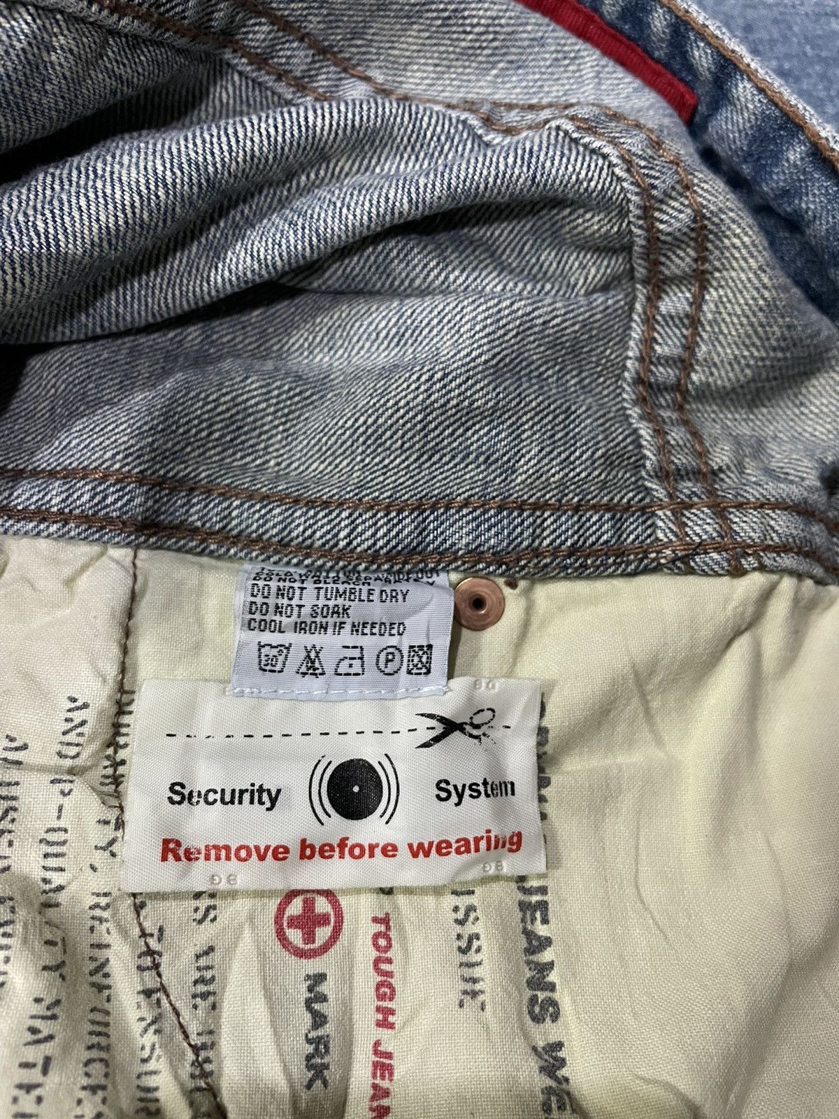 Japanese Brand Vintage Touch JeanSmith Sick Big Pocket Straight Cut Jeans Size US 32 / EU 48 - 12 Thumbnail