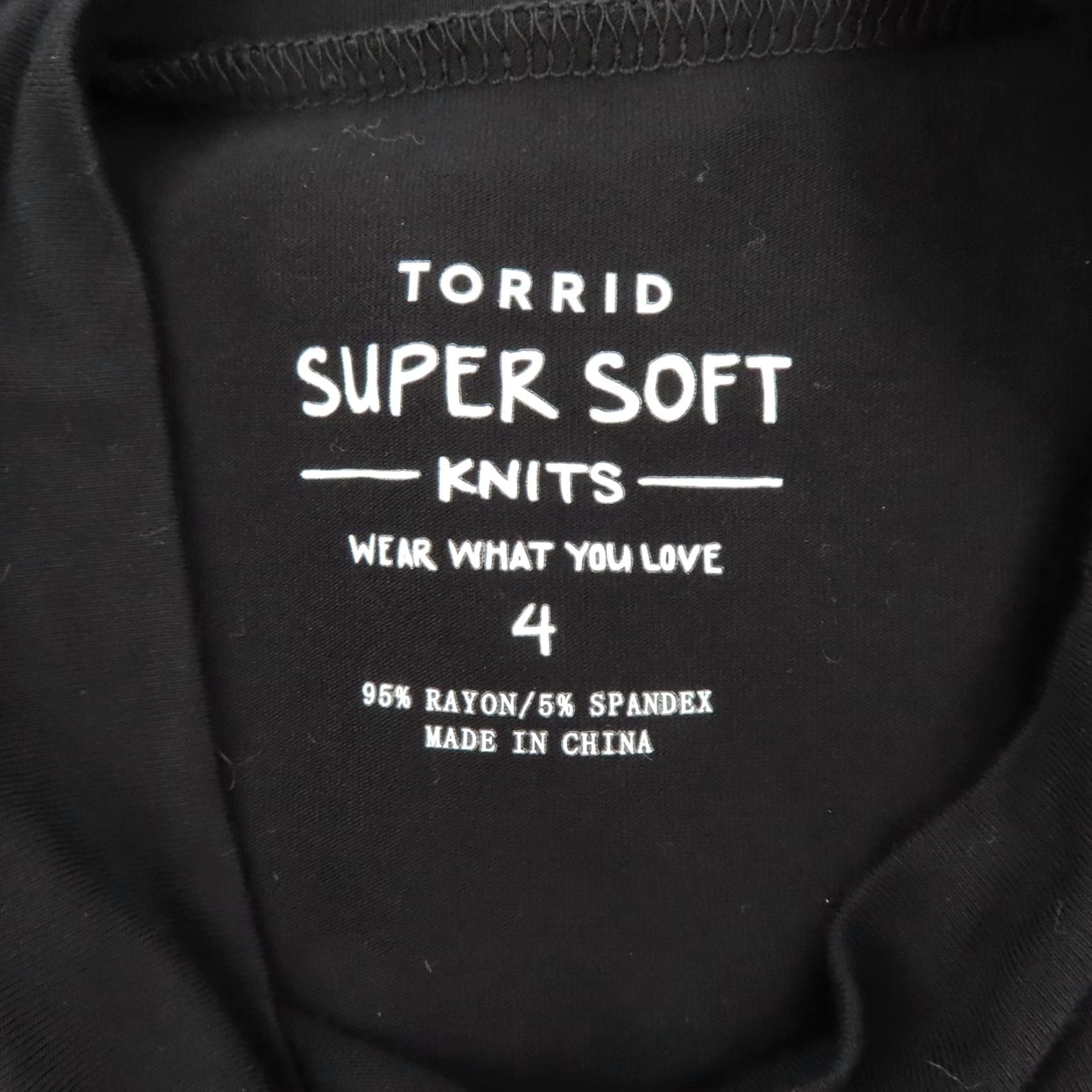 Torrid Torrid Womens 4 Plus Size 4X 26 Solid Black Long Sleeve Dress Shirt Dress Bodycon Knit Pullover Size XXL / US 16-18 / IT 52-54 - 6 Thumbnail