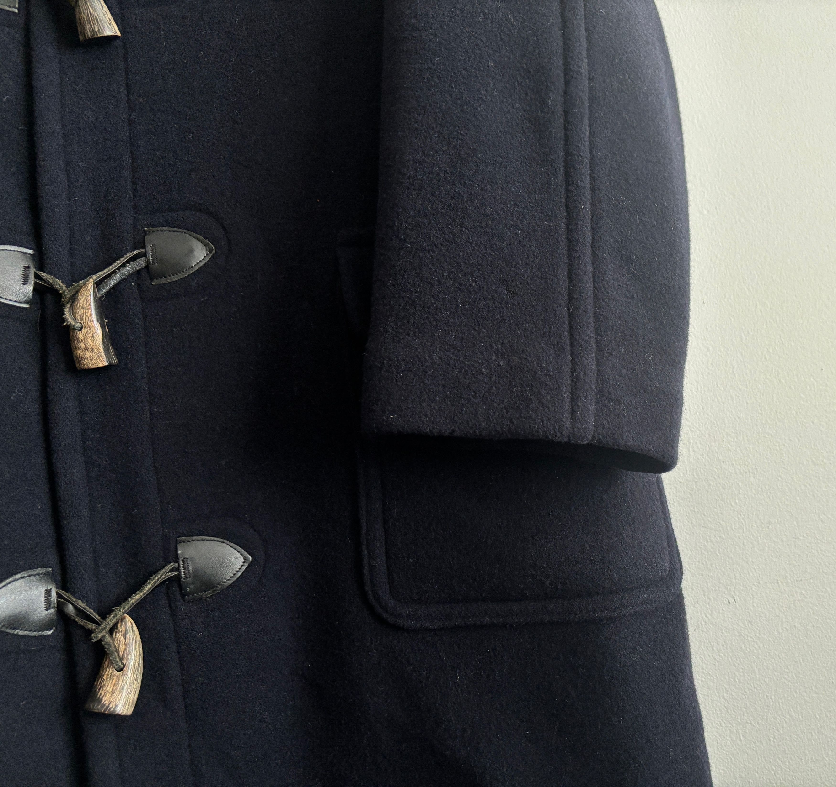 Brooks Brothers Navy Wool Cashmere Hooded Duffle Coat/ Overcoat - Large UK Size US L / EU 52-54 / 3 - 5 Thumbnail