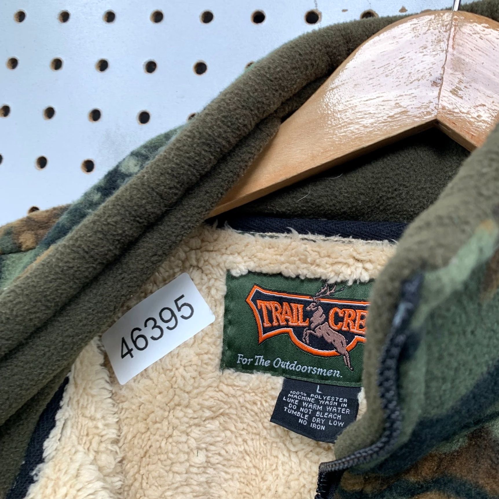 Vintage TrailCrest Jacket Mens Large Green Camouflage Fleece Sherpa Lined Outdoor Size US L / EU 52-54 / 3 - 5 Thumbnail