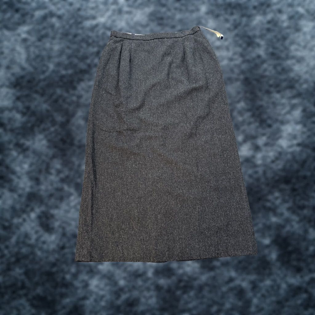 Pendleton VINTAGE Pendleton Skirt Womens 12 Wool Midi Gray Straight 90s Womens Size 34" / US 12 / IT 48 - 1 Thumbnail